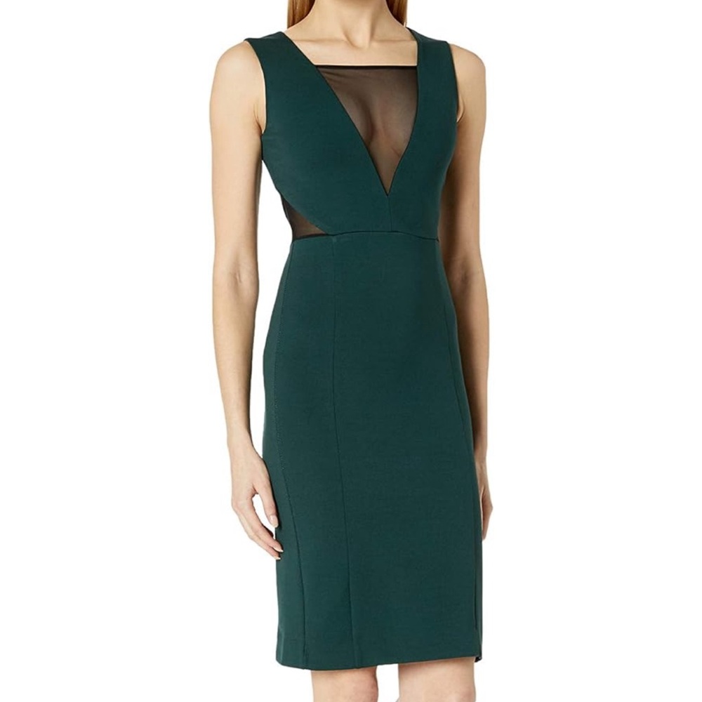 NWT French Connection Revolve Green Cocktail Dress Size 2 Stretchy